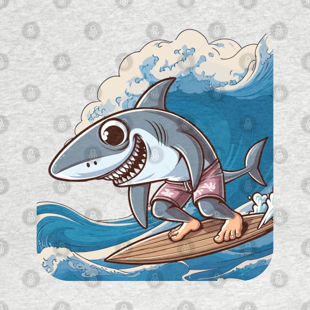 shark surfer by TimeWarpWildlife